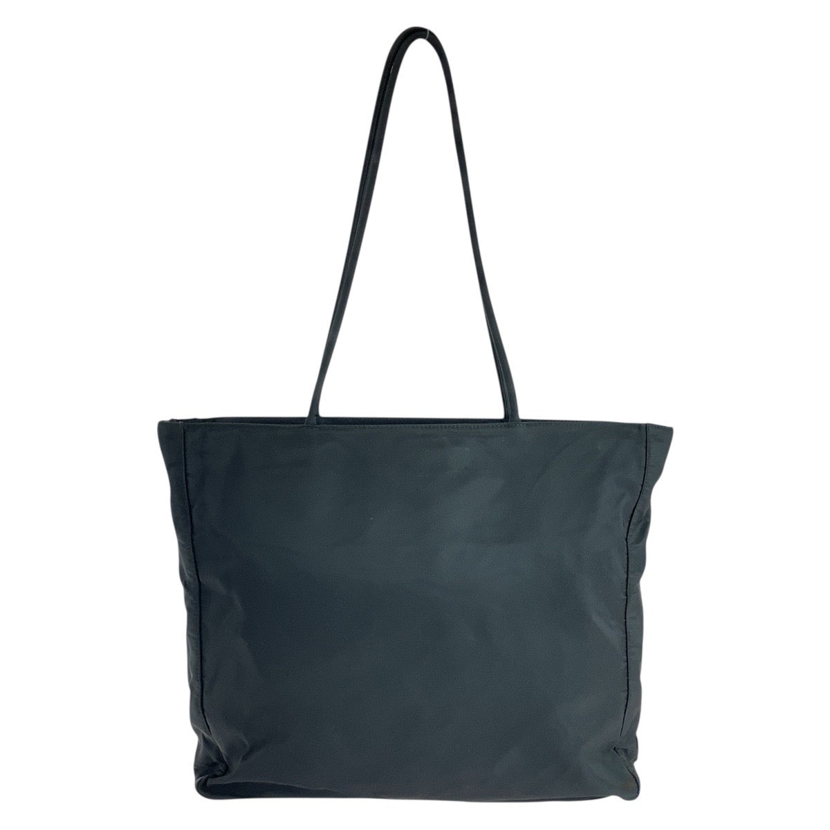 PRADA Shoulder Bag Nylon Black SilverMetal Test Triangle With logo