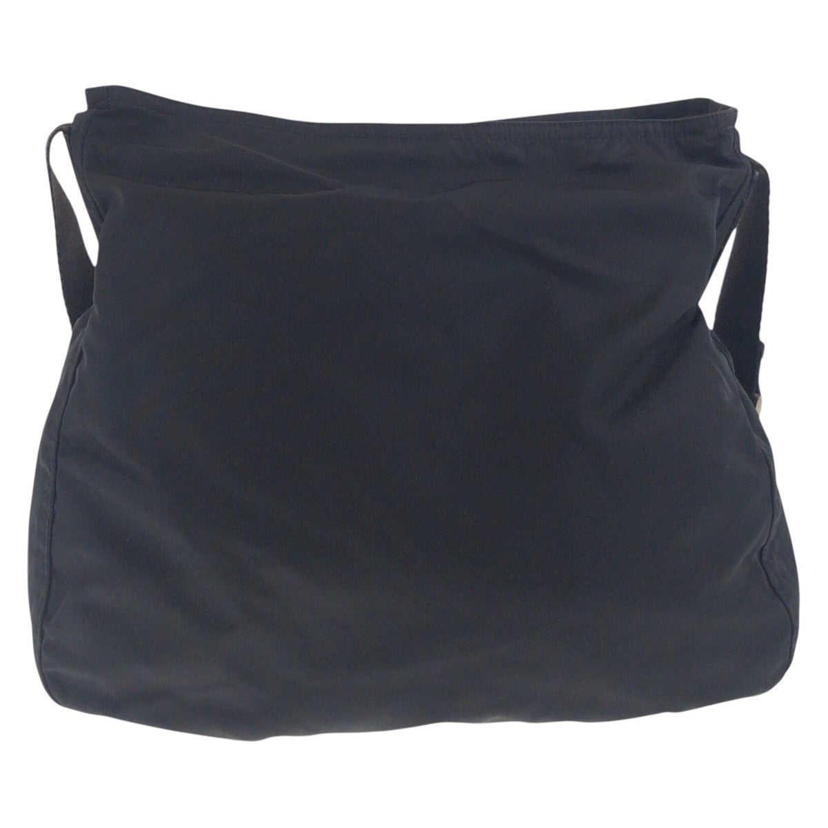 PRADA Shoulder Bag Nylon Black SilverMetal Test Triangle With logo
