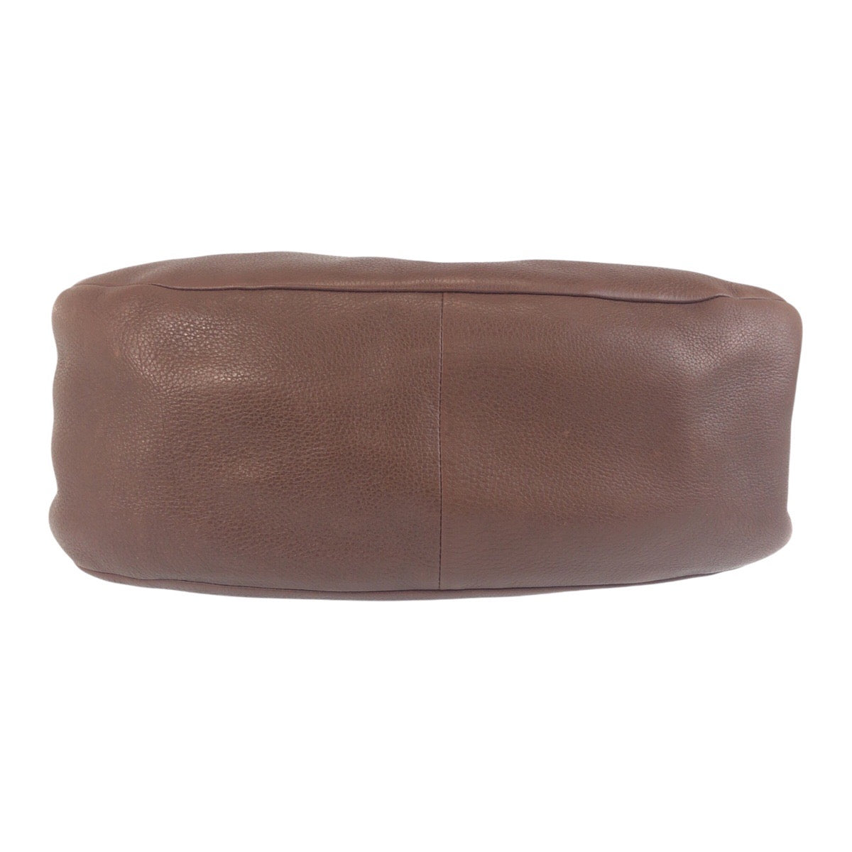PRADA Shoulder Bag leather Brown Gold Metal Vitterodino
