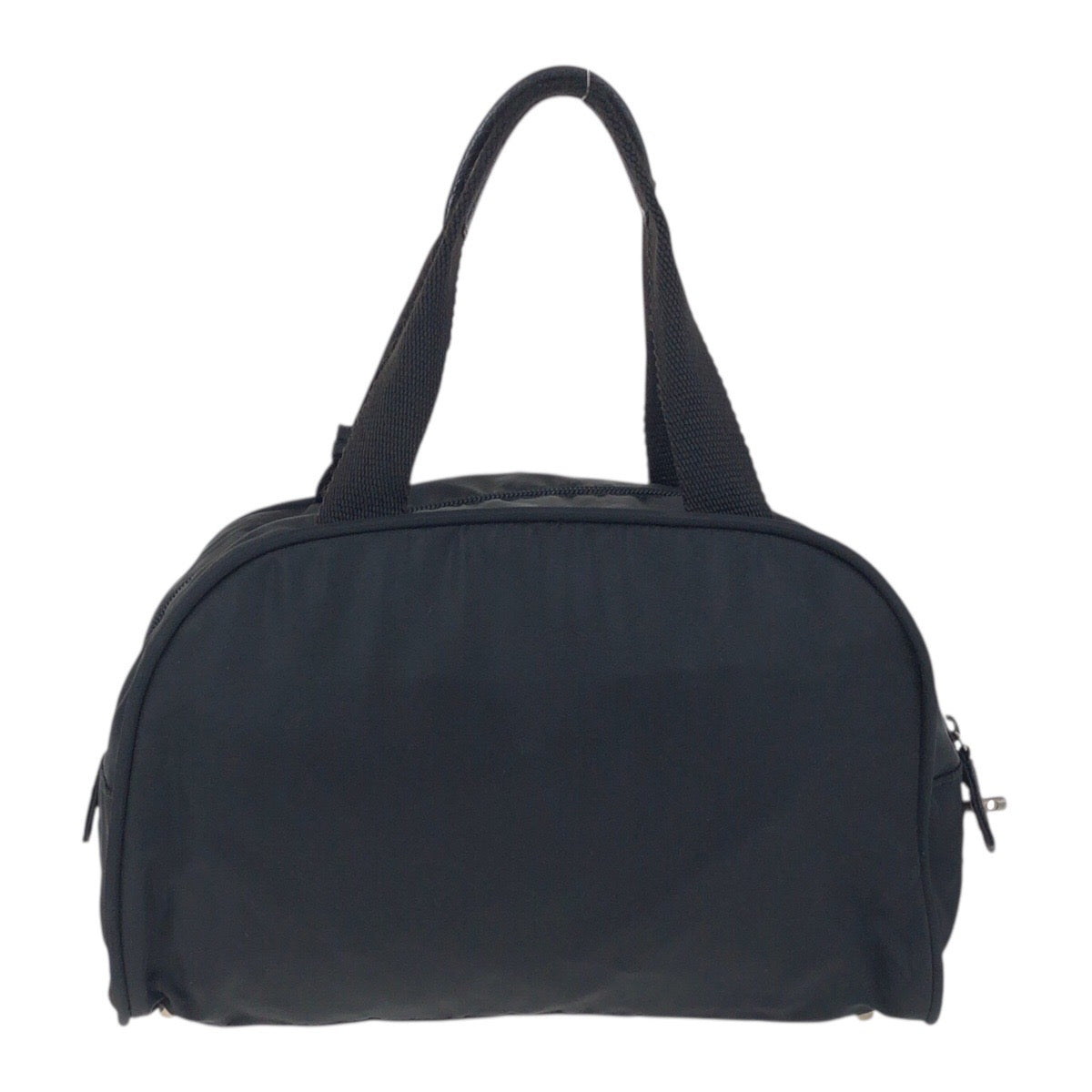 PRADA Tote Bag Nylon Black SilverMetal Test Triangle With logo