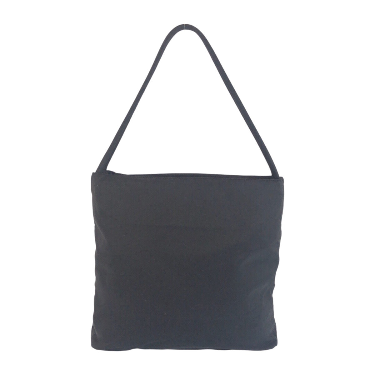 PRADA Tote Bag Nylon Black SilverMetal Test Triangle With logo