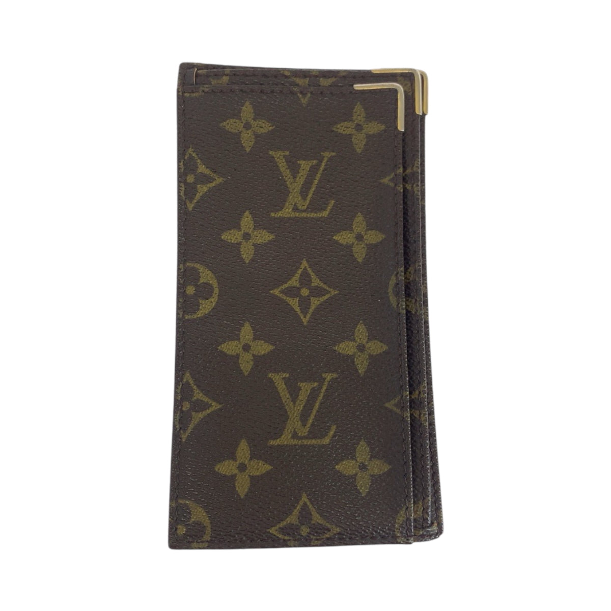 LOUIS VUITTON Long Wallet Purse PVC Brown Monogram Stock IPO Commemorative Check Case OFFER PAR