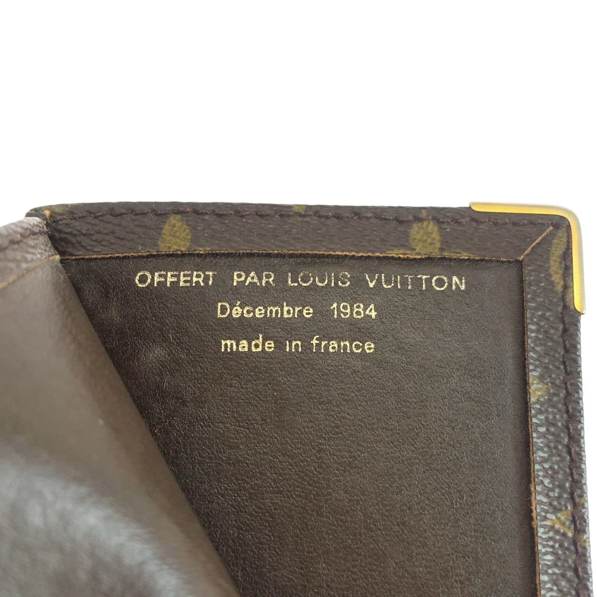 LOUIS VUITTON Long Wallet Purse PVC Brown Monogram Stock IPO Commemorative Check Case OFFER PAR