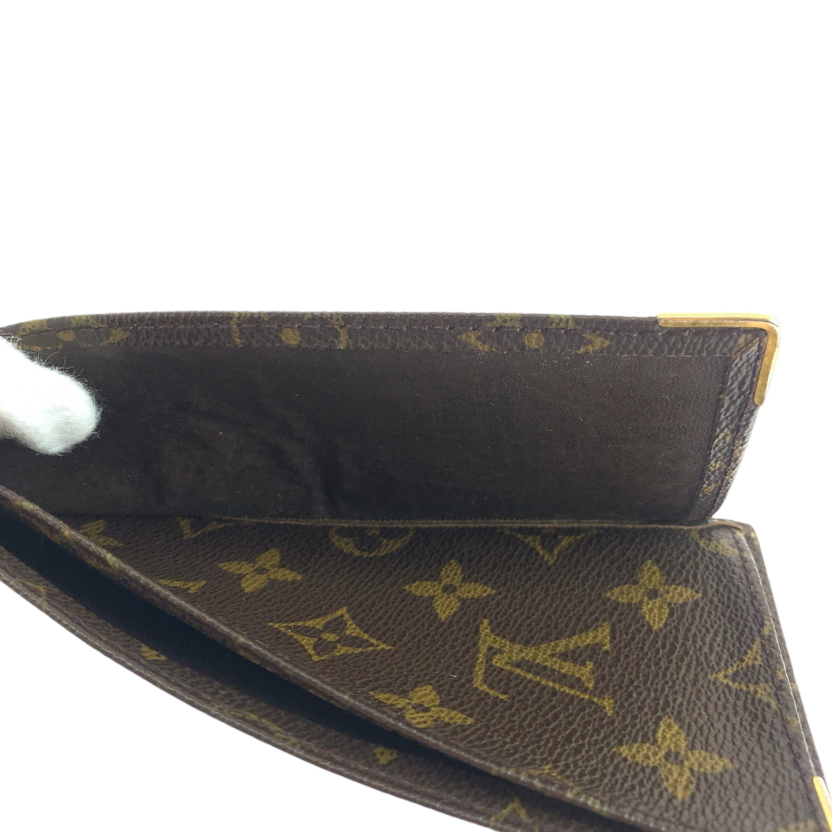 LOUIS VUITTON Long Wallet Purse PVC Brown Monogram Stock IPO Commemorative Check Case OFFER PAR
