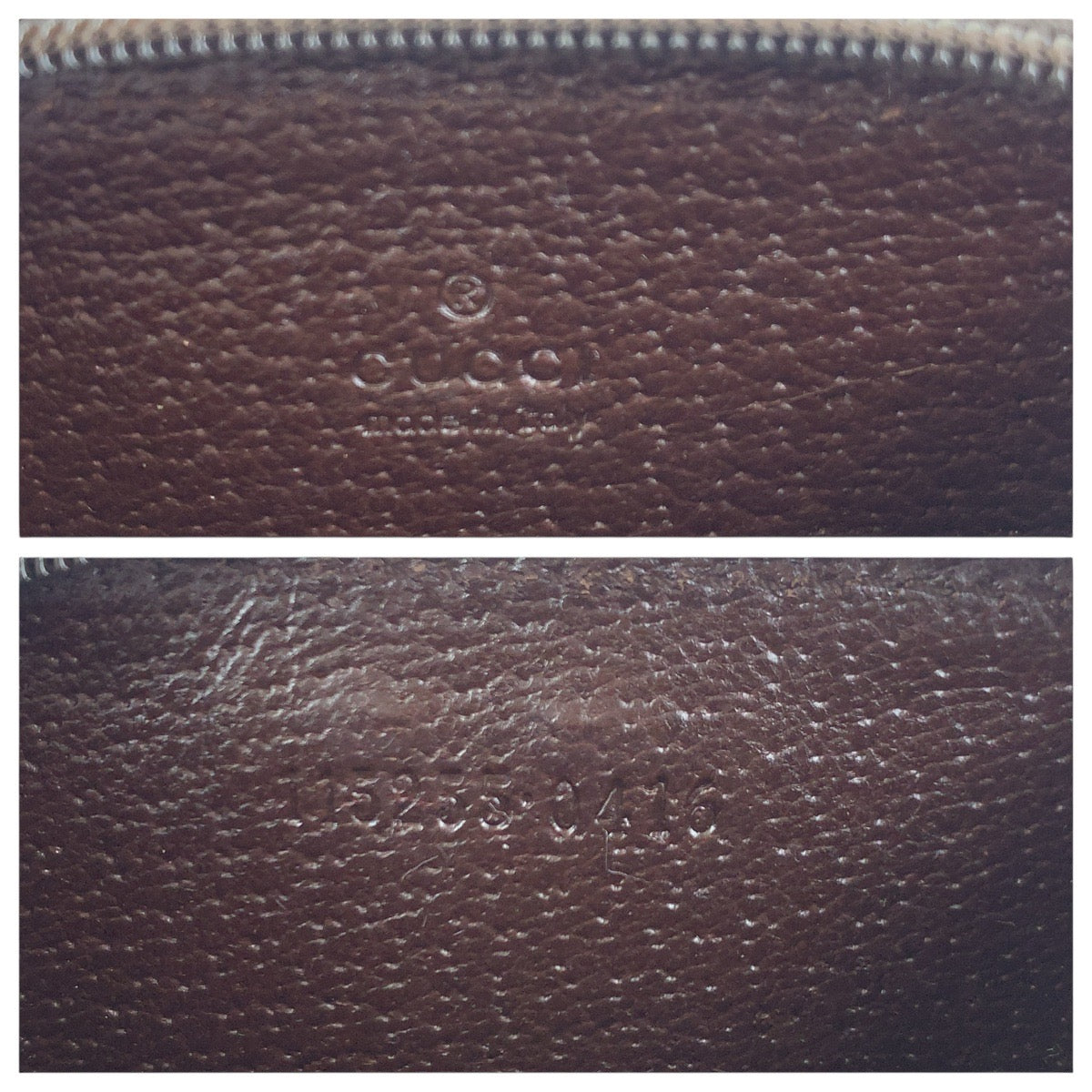 GUCCI Coin case 115255 GG canvas Brown