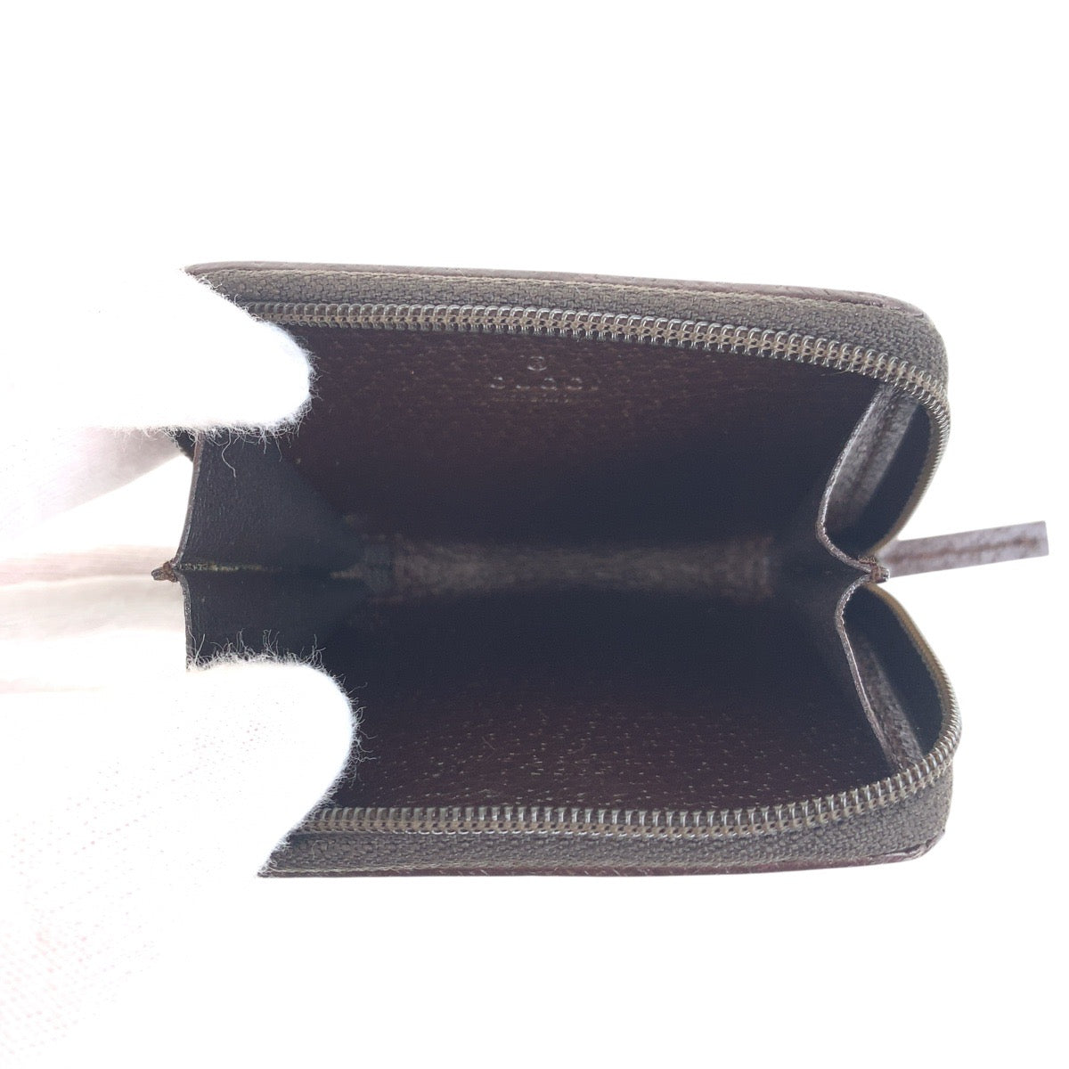GUCCI Coin case 115255 GG canvas Brown