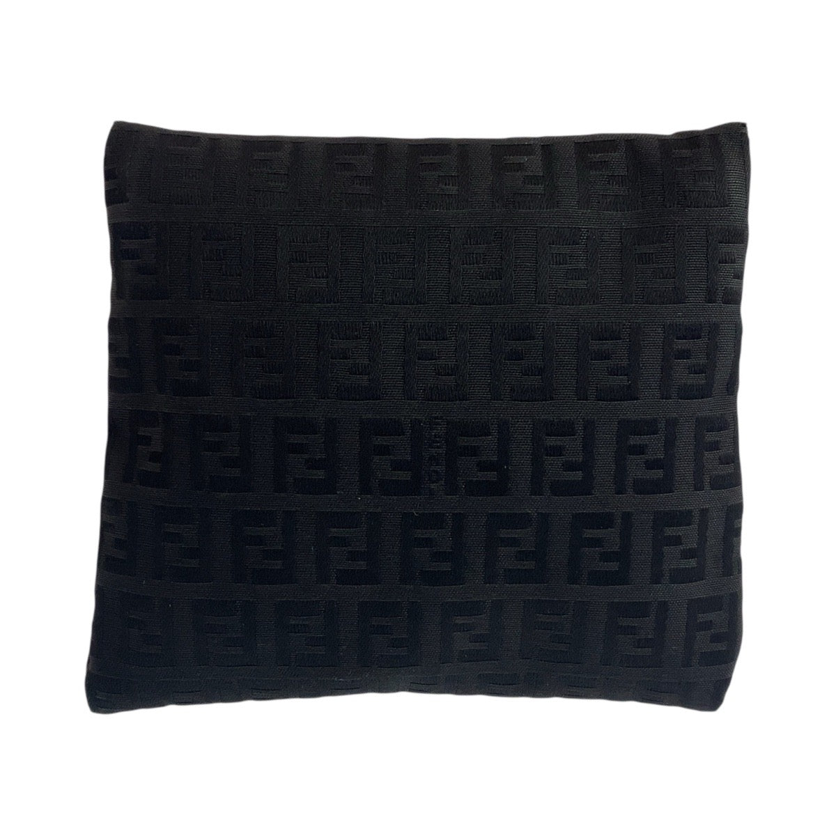 FENDI Pouch 7N0012 Nylon Black SilverMetal Zucchino