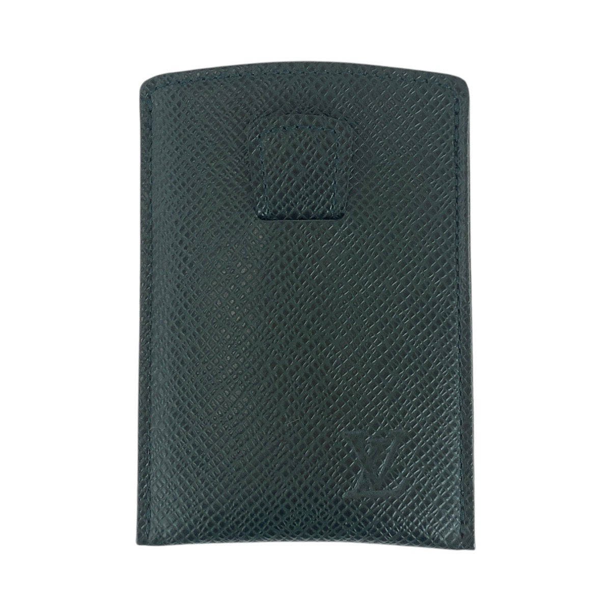 LOUIS VUITTON Card Case M30544 leather Epithea dark green Epi Etui Cult Devisite Toilette