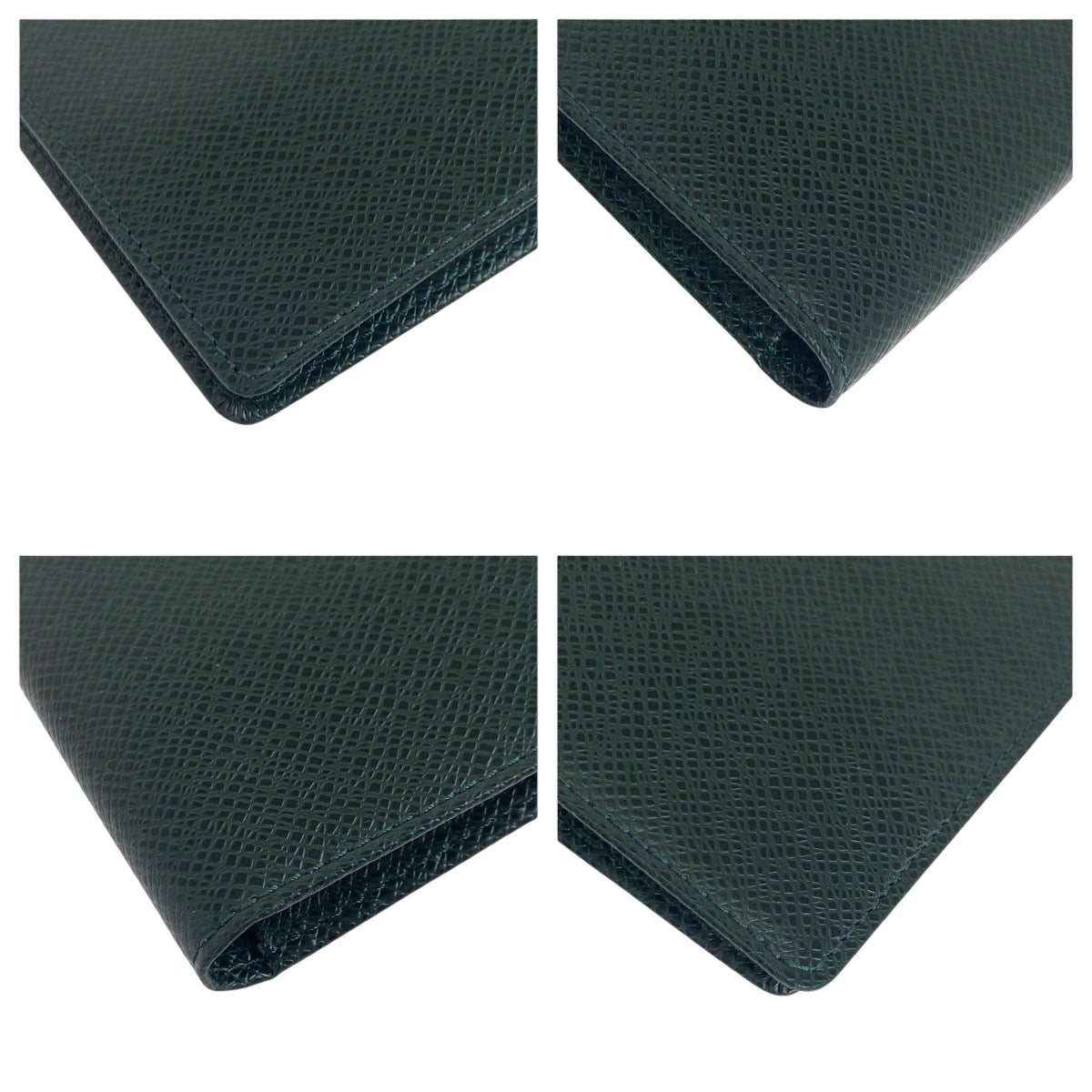LOUIS VUITTON Long Wallet Purse M30404 Taiga Episea Green Taiga Porto 14 Cult Credit