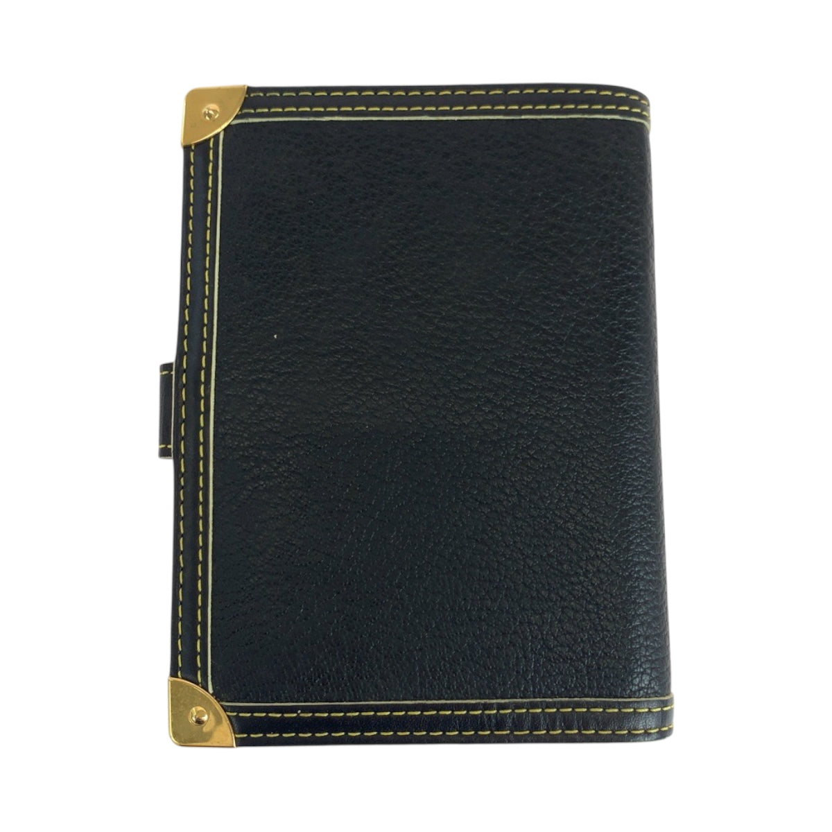 LOUIS VUITTON Notebook cover R20884 leather black Suhari Agenda PM
