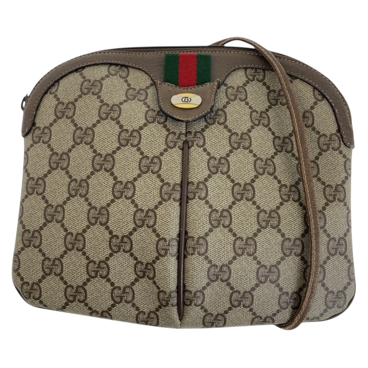GUCCI Shoulder Bag 904 02 047 GG Supreme Canvas Beige multicolor Old Gucci Shelly Line