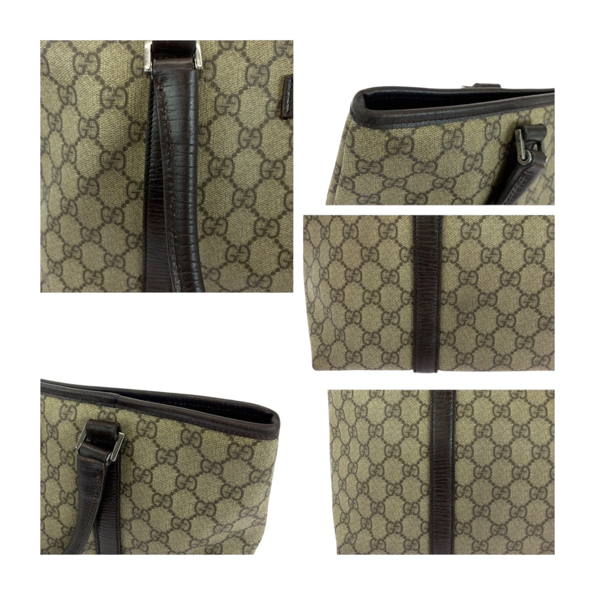 GUCCI Tote Bag 114595 GG Supreme Canvas beige