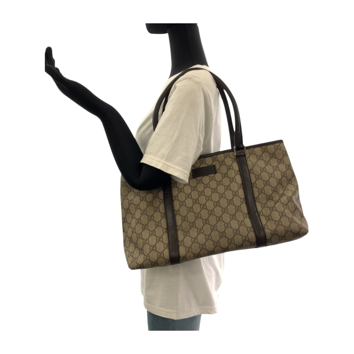 GUCCI Tote Bag 114595 GG Supreme Canvas beige