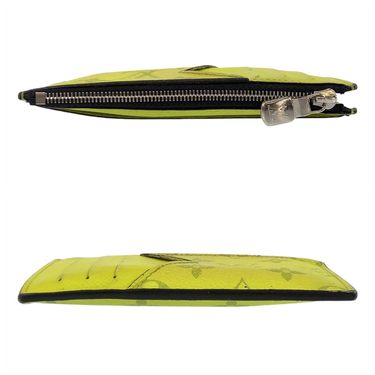 LOUIS VUITTON Coin case M30320 PVC Fluorescent yellow Taigalama Coin card holder