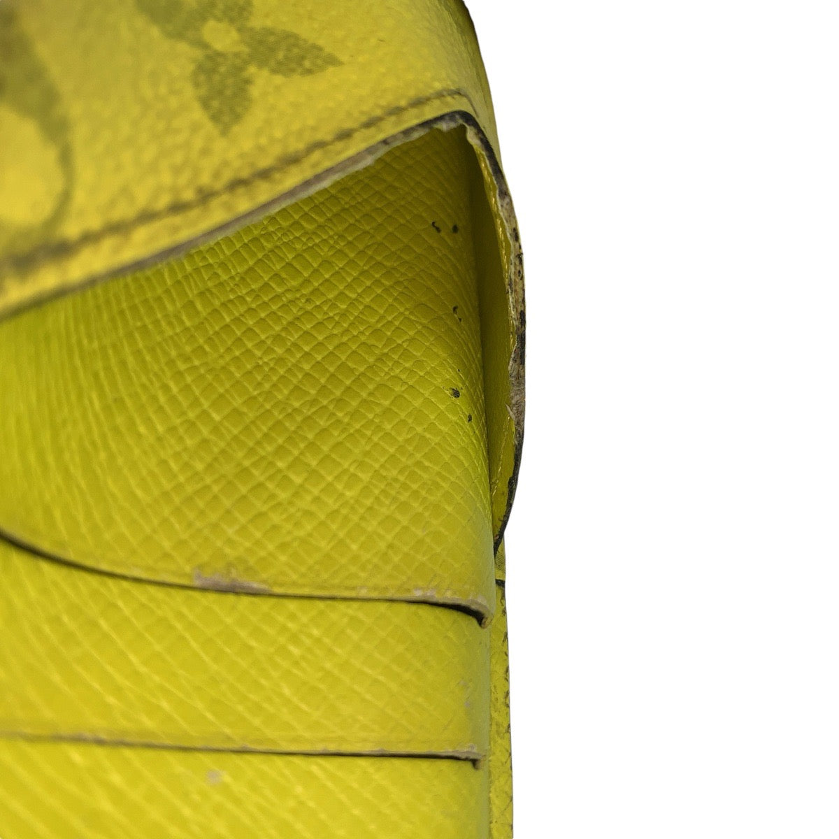 LOUIS VUITTON Coin case M30320 PVC Fluorescent yellow Taigalama Coin card holder