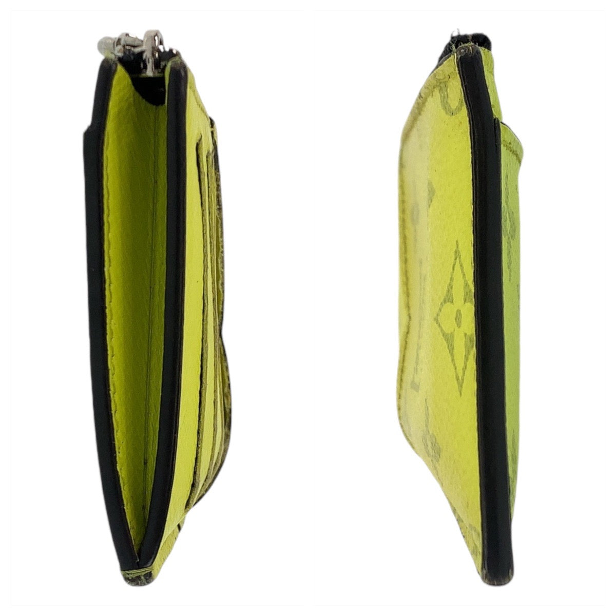 LOUIS VUITTON Coin case M30320 PVC Fluorescent yellow Taigalama Coin card holder
