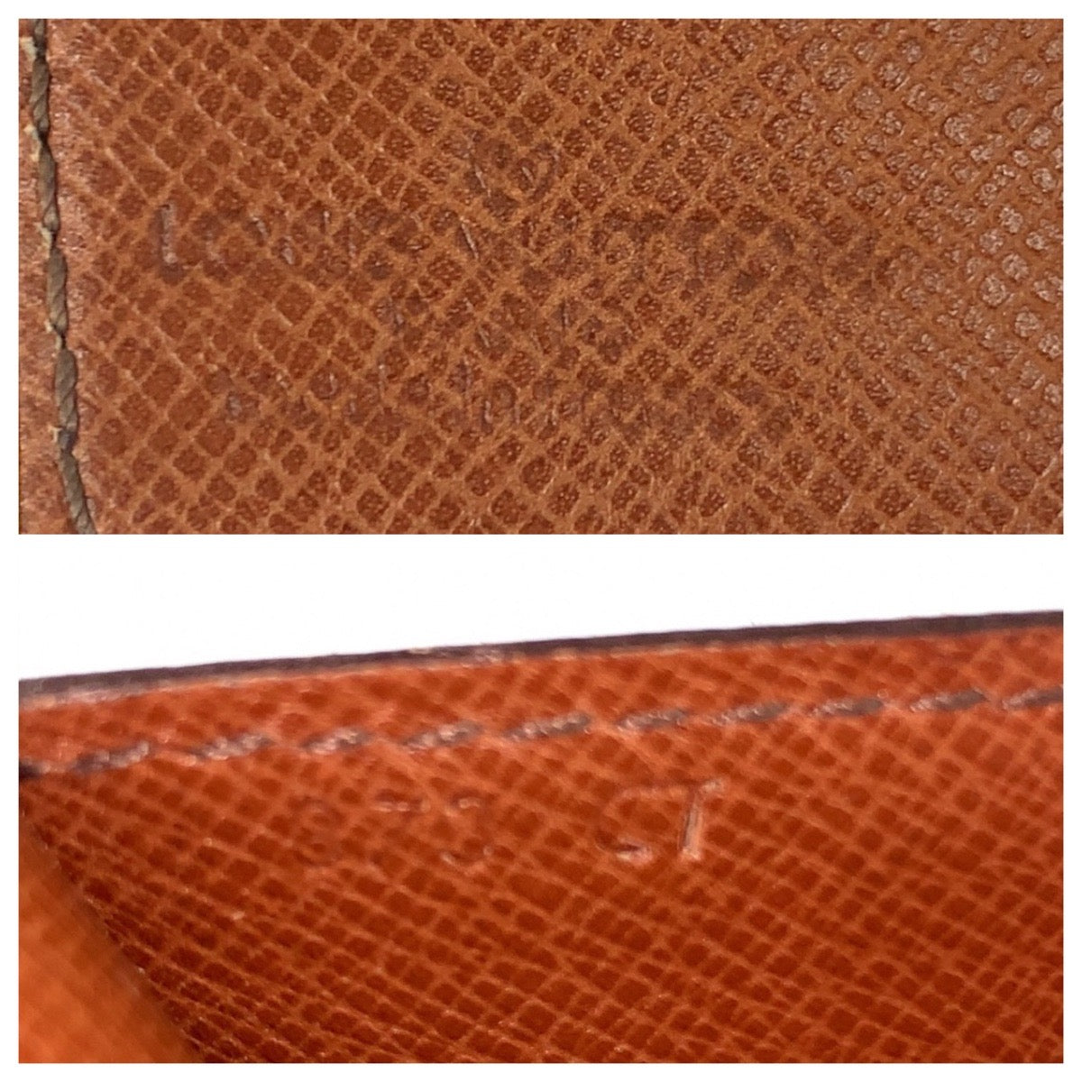 LOUIS VUITTON Long Wallet Purse PVC Brown Gold Metal Monogram