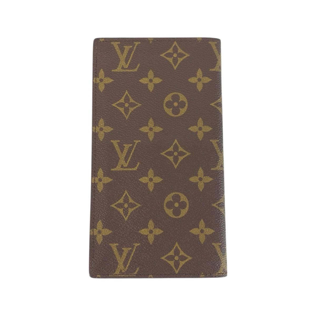 LOUIS VUITTON Long Wallet Purse PVC Brown Gold Metal Monogram