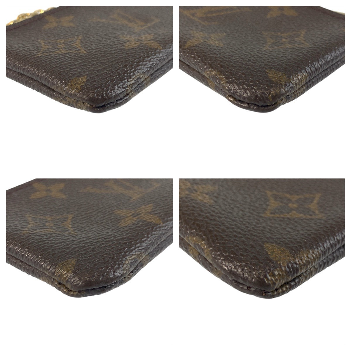 LOUIS VUITTON Coin case M62650 PVC Brown Gold Metal Monogram Pochette cree