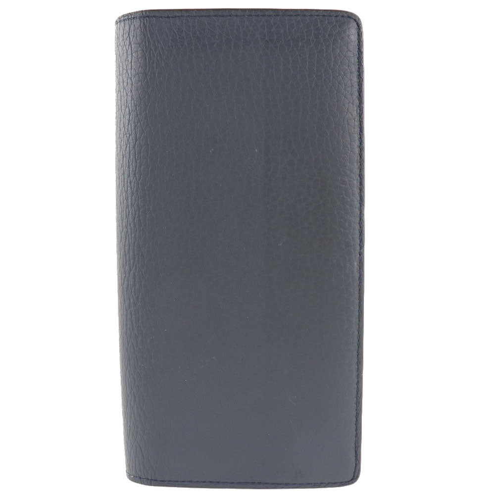 LOUIS VUITTON Long Wallet Purse M58818 Taurillon Clemence Navy blue Parnasea Portefeuille Blaza