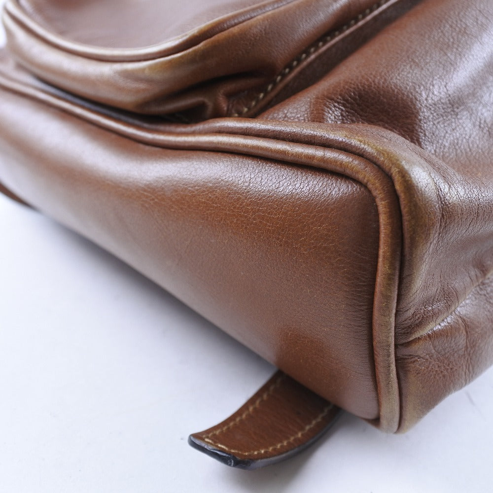 GUCCI Backpack 003.1705.0030 Calfskin Brown Bamboo