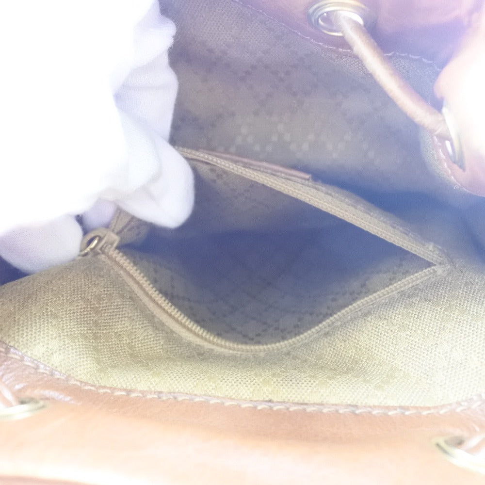 GUCCI Backpack 003.1705.0030 Calfskin Brown Bamboo
