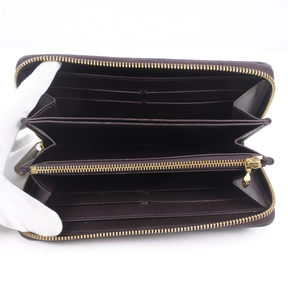 LOUIS VUITTON Long Wallet Purse M93522 Monogram Vernis wine-red Zip Around Zippy wallet