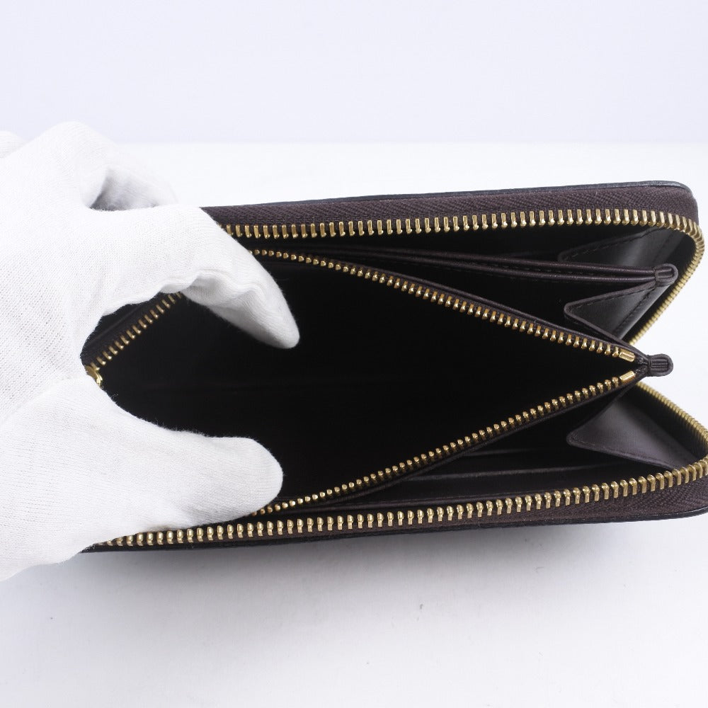 LOUIS VUITTON Long Wallet Purse M93522 Monogram Vernis wine-red Zip Around Zippy wallet