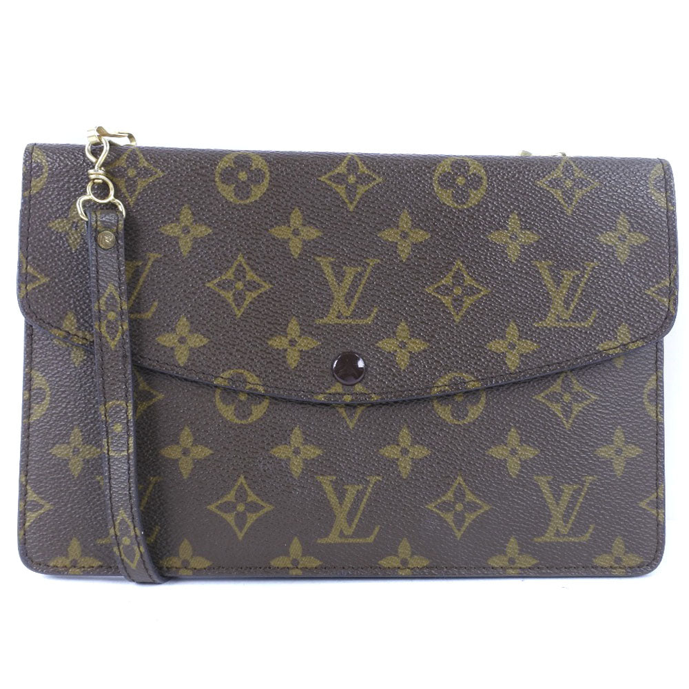 LOUIS VUITTON Shoulder Bag M51815 Monogram canvas Brown vintage Double mule Women Used Authentic