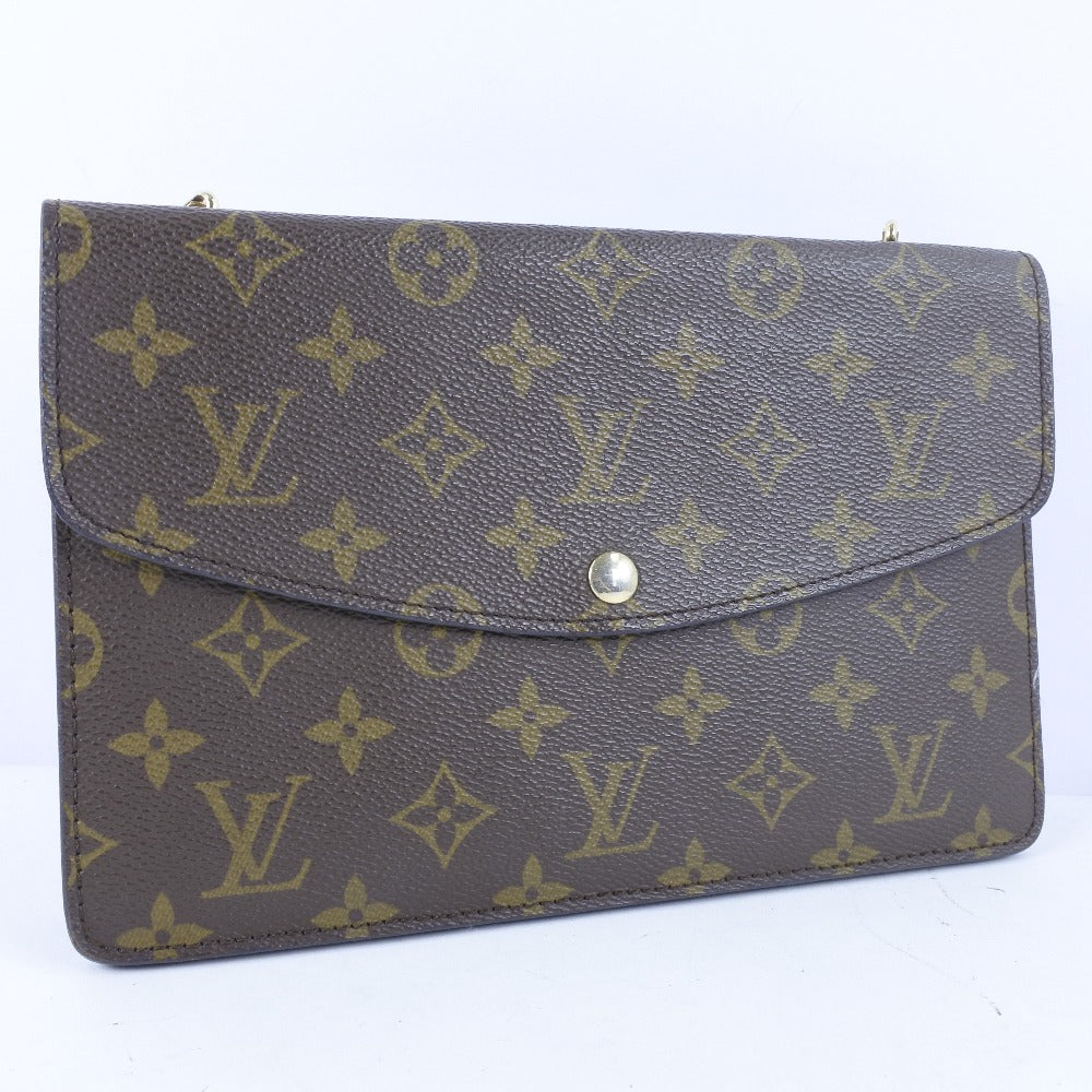 LOUIS VUITTON Shoulder Bag M51815 Monogram canvas Brown vintage Double mule Women Used Authentic