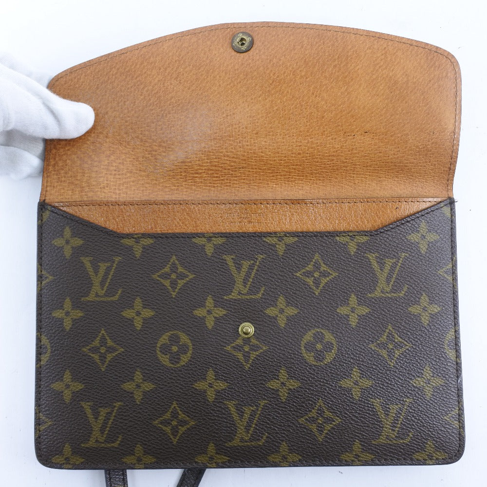 LOUIS VUITTON Shoulder Bag M51815 Monogram canvas Brown vintage Double mule Women Used Authentic