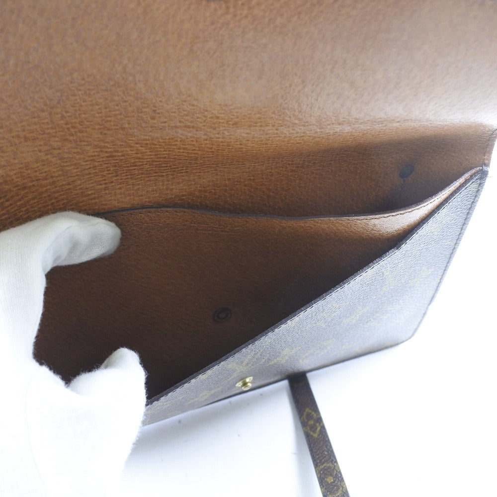 LOUIS VUITTON Shoulder Bag M51815 Monogram canvas Brown vintage Double mule Women Used Authentic