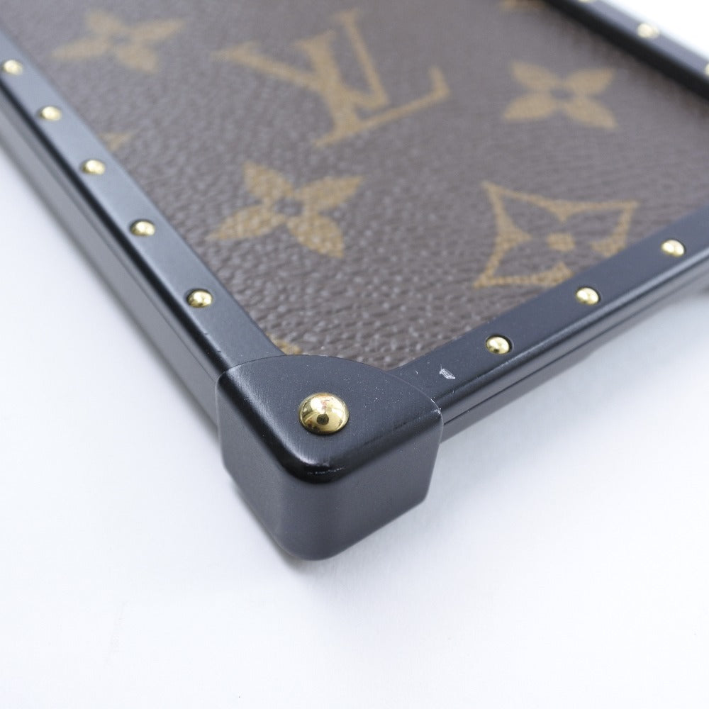 LOUIS VUITTON iPhone case M62618 Monogram canvas Brown Eye trunk iPhone case X / XS mens(Unisex) Used Authentic