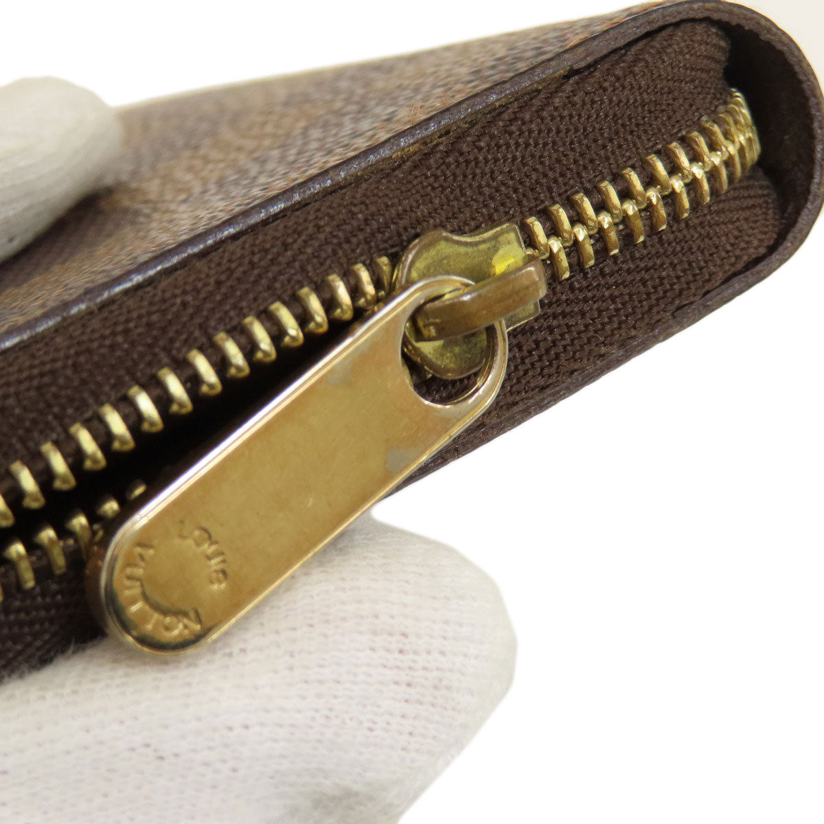 LOUIS VUITTON Coin case N63070 Damier canvas Brown Zippy Coin Purse Damier Ebene