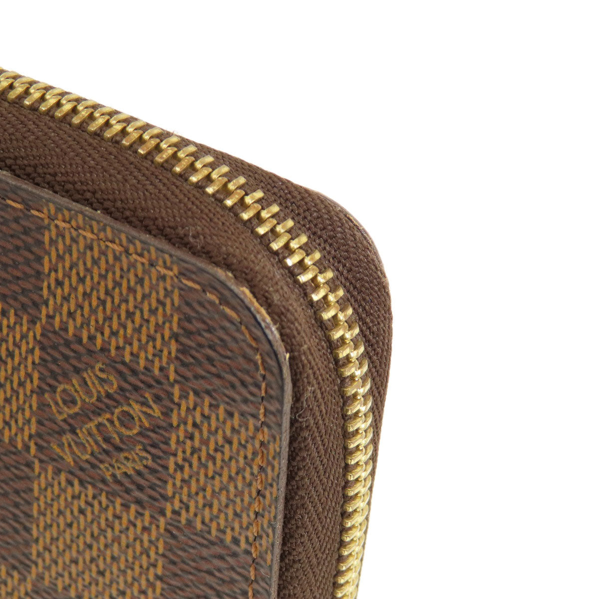 LOUIS VUITTON Coin case N63070 Damier canvas Brown Zippy Coin Purse Damier Ebene