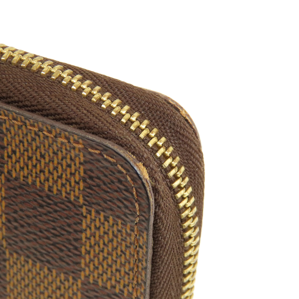 LOUIS VUITTON Coin case N63070 Damier canvas Brown Zippy Coin Purse Damier Ebene