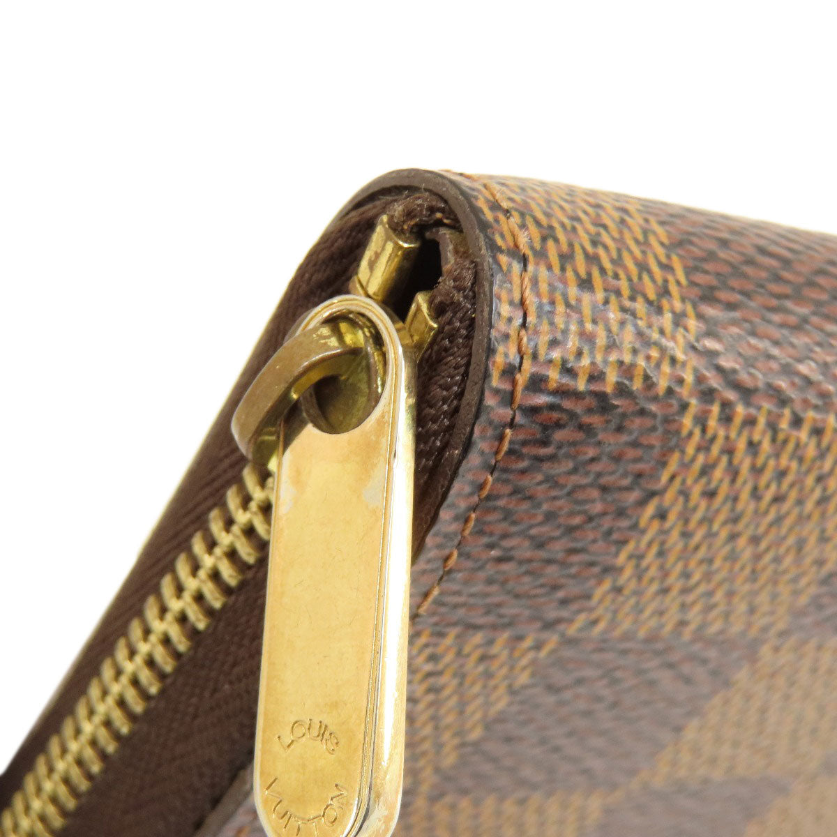 LOUIS VUITTON Coin case N63070 Damier canvas Brown Zippy Coin Purse Damier Ebene