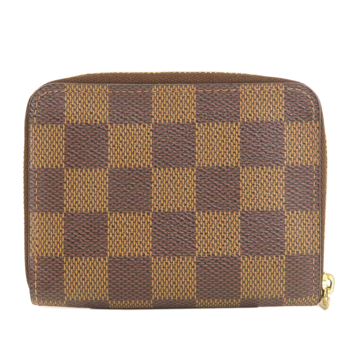 LOUIS VUITTON Coin case N63070 Damier canvas Brown Zippy Coin Purse Damier Ebene