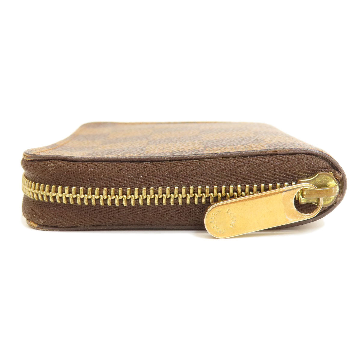 LOUIS VUITTON Coin case N63070 Damier canvas Brown Zippy Coin Purse Damier Ebene