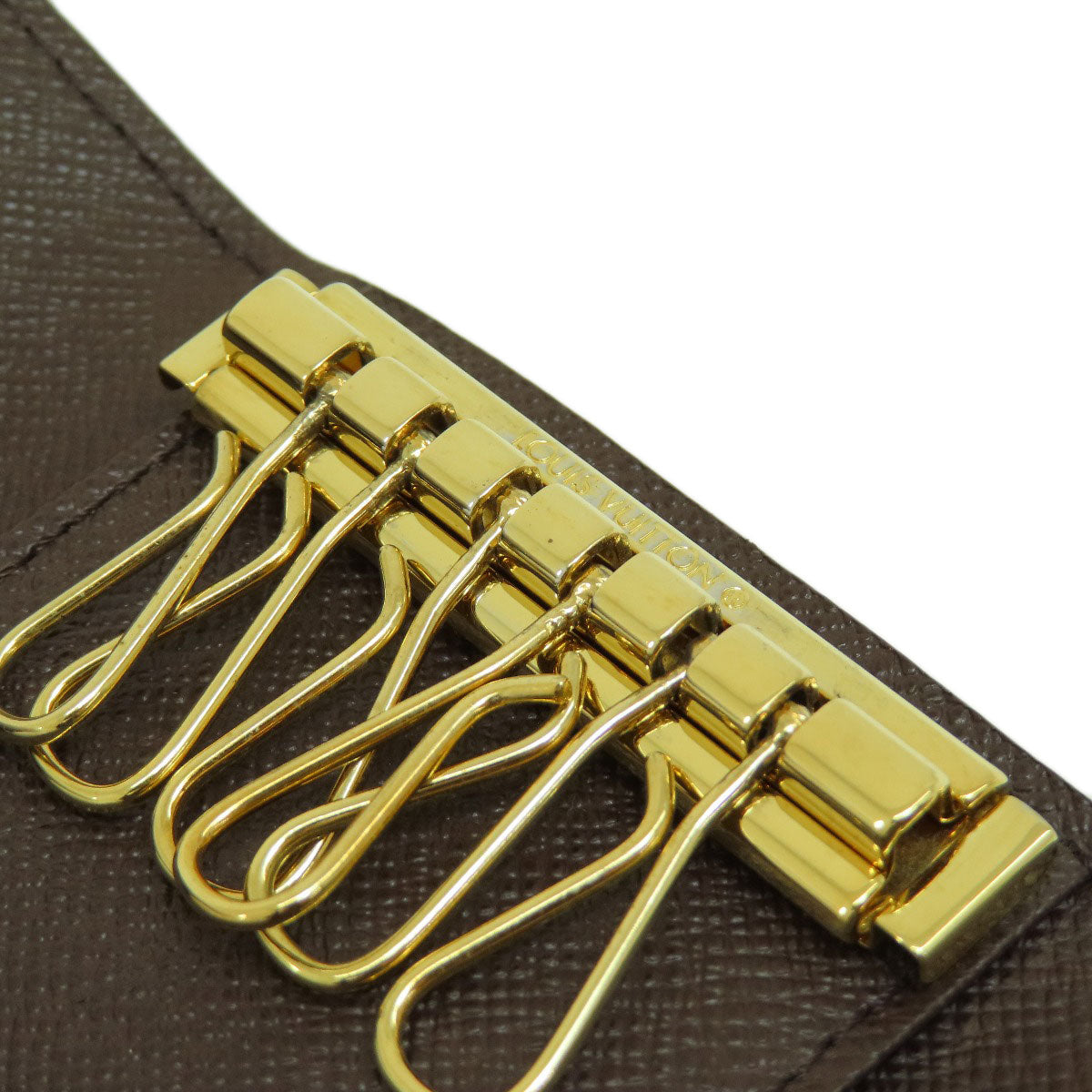 LOUIS VUITTON Key case Key holder N62630 Damier canvas Brown Multicles6 Damier Ebene