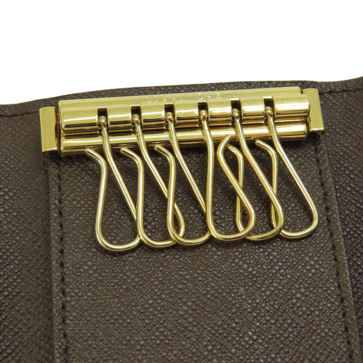 LOUIS VUITTON Key case Key holder N62630 Damier canvas Brown Multicles6 Damier Ebene