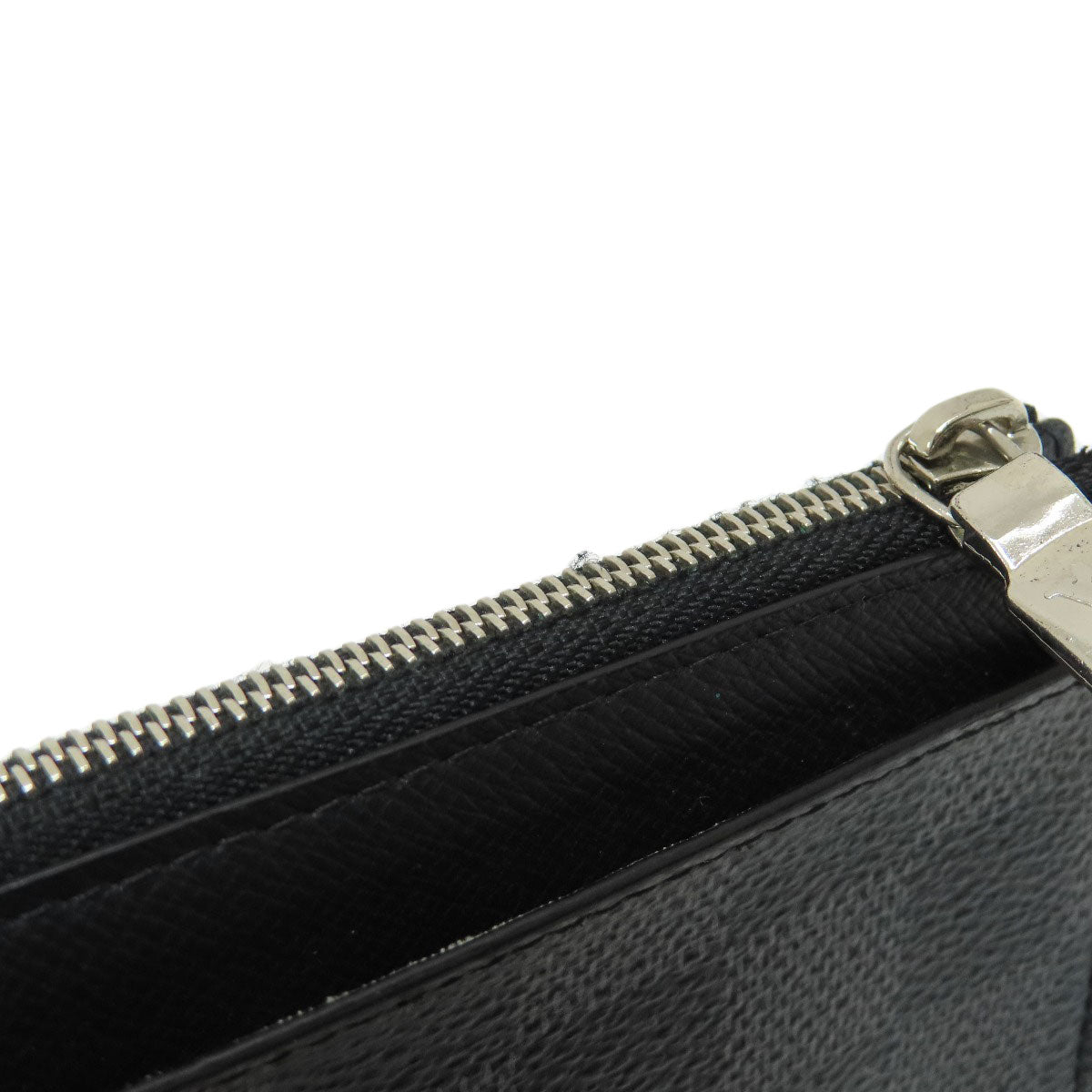 LOUIS VUITTON Coin case N64038 Damier canvas black Coin Card Holder Damier Graphite