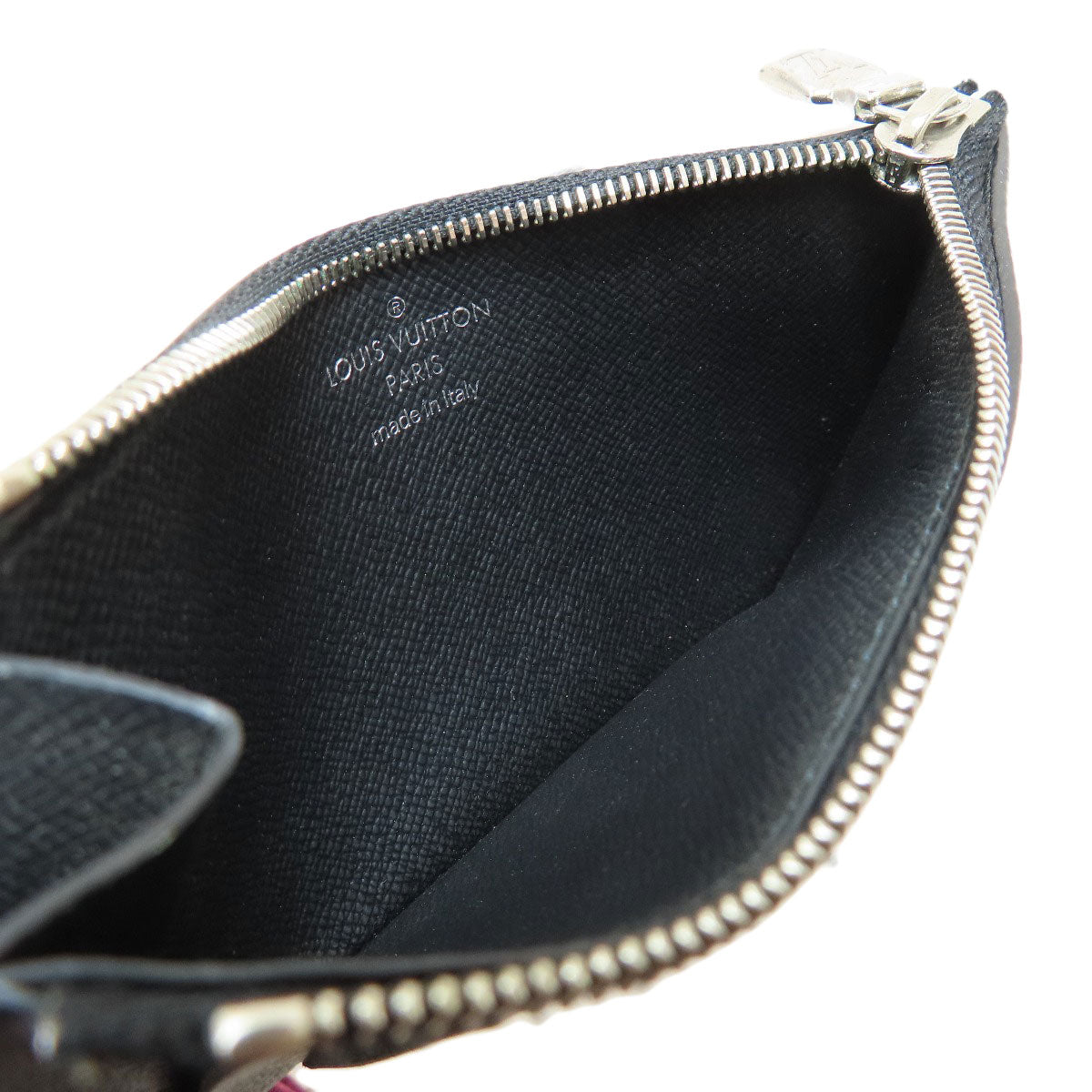 LOUIS VUITTON Coin case N64038 Damier canvas black Coin Card Holder Damier Graphite