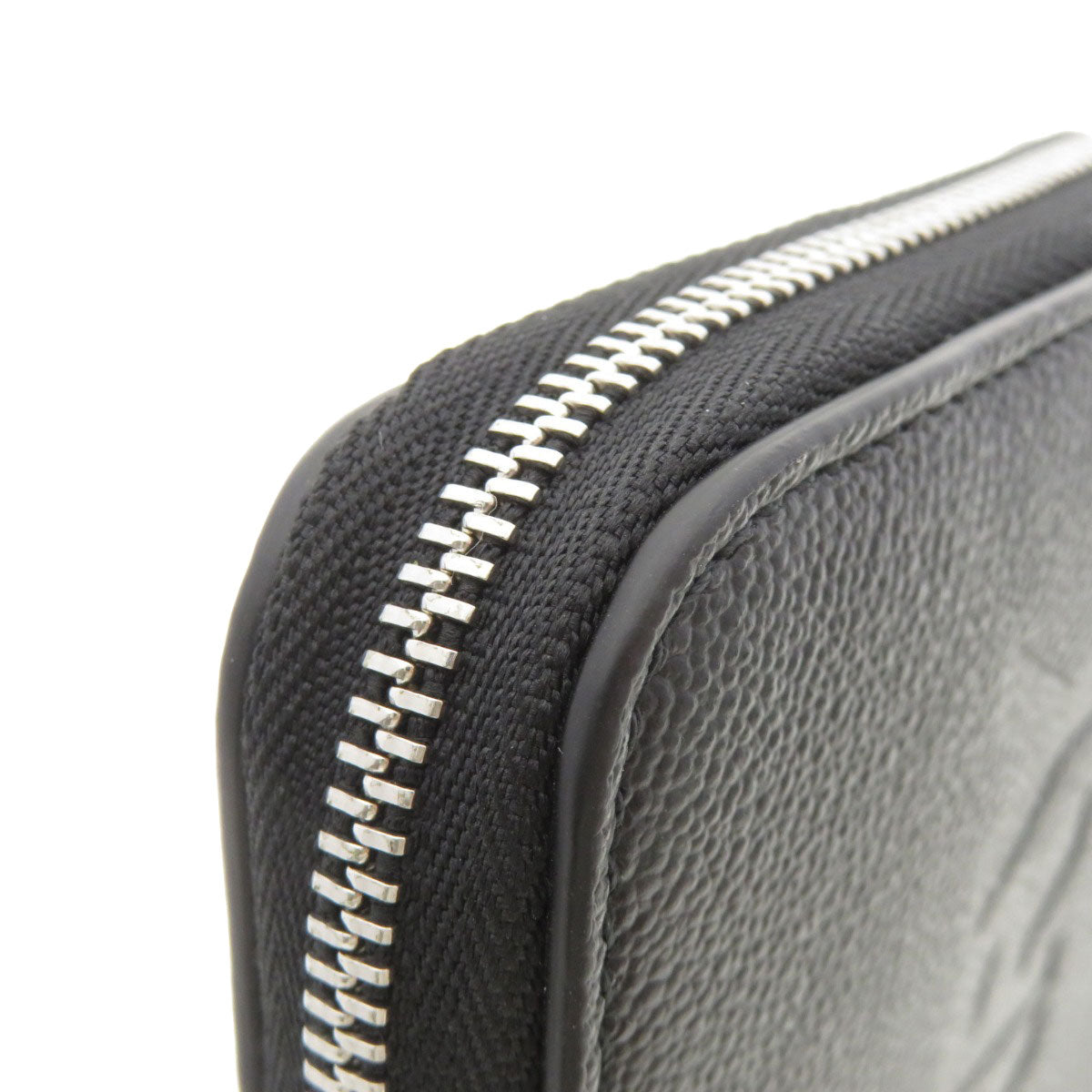 BURBERRY Long Wallet Purse leather black Logo motif
