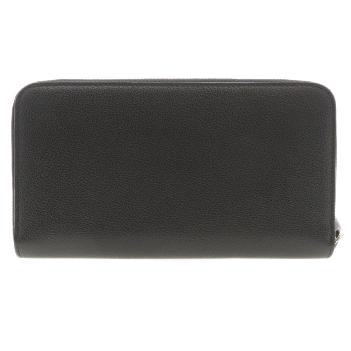 BURBERRY Long Wallet Purse leather black Logo motif