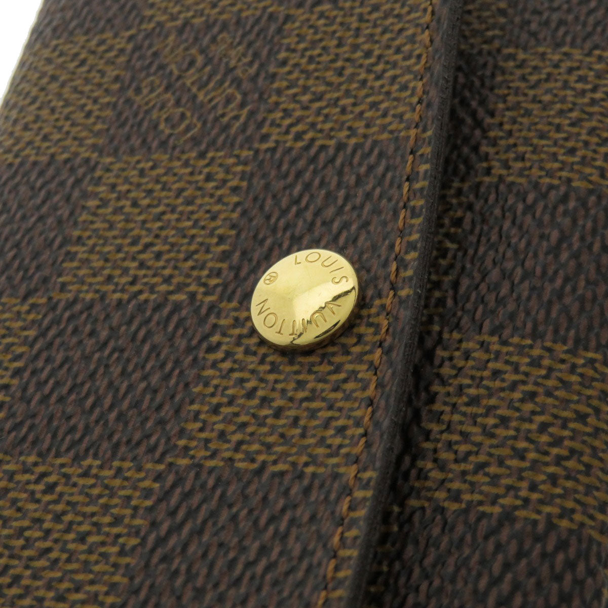 LOUIS VUITTON Key case Key holder N62630 Damier canvas Brown Multicles6 Damier Ebene Women Used Authentic