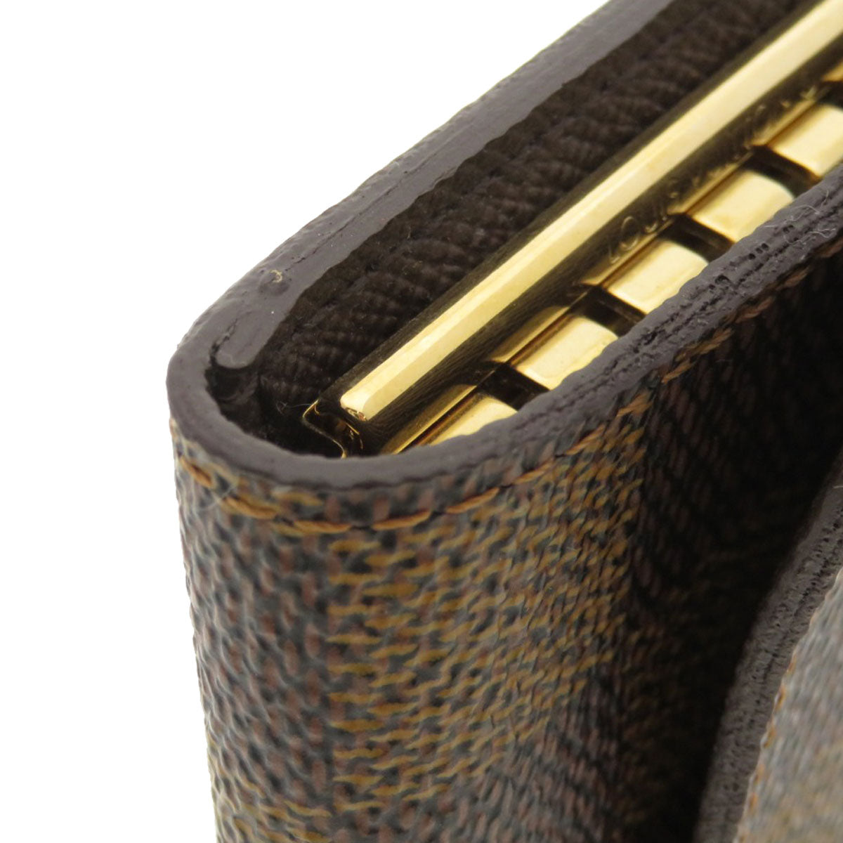 LOUIS VUITTON Key case Key holder N62630 Damier canvas Brown Multicles6 Damier Ebene Women Used Authentic