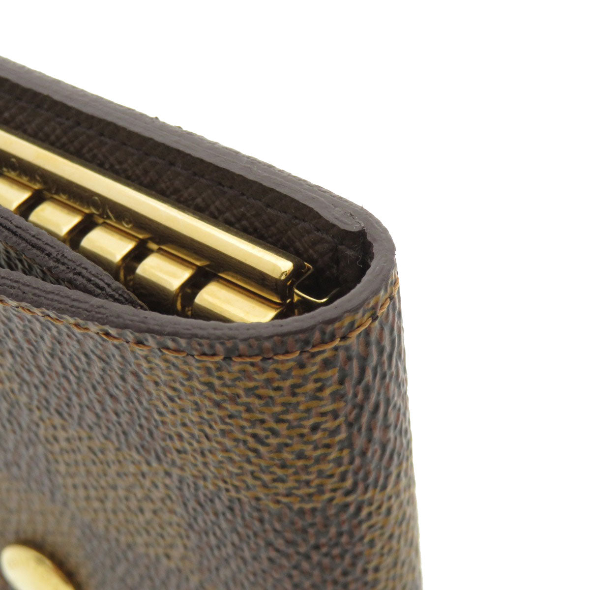 LOUIS VUITTON Key case Key holder N62630 Damier canvas Brown Multicles6 Damier Ebene Women Used Authentic