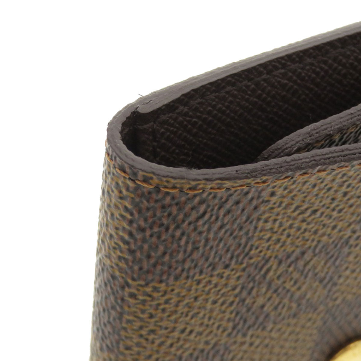 LOUIS VUITTON Key case Key holder N62630 Damier canvas Brown Multicles6 Damier Ebene Women Used Authentic