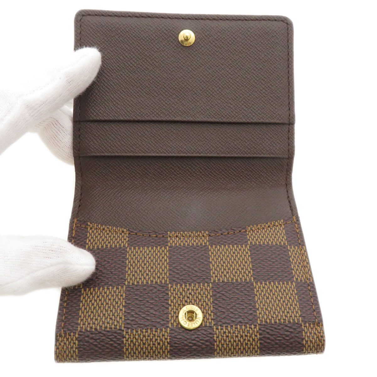 LOUIS VUITTON Coin case N62925 Damier canvas Brown Ludlow Damier Ebene